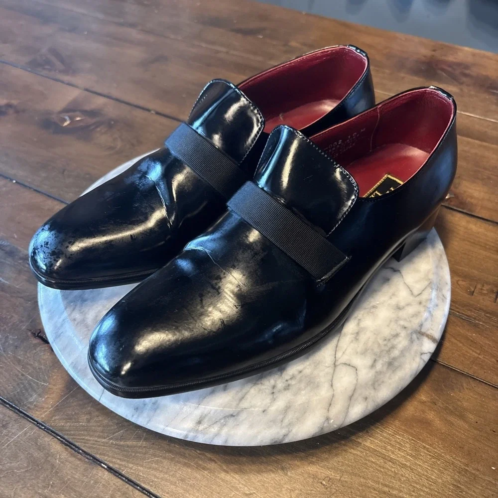 Frederico Leone‎ Tux Shoes Mens US 10 M Black Leather Upper